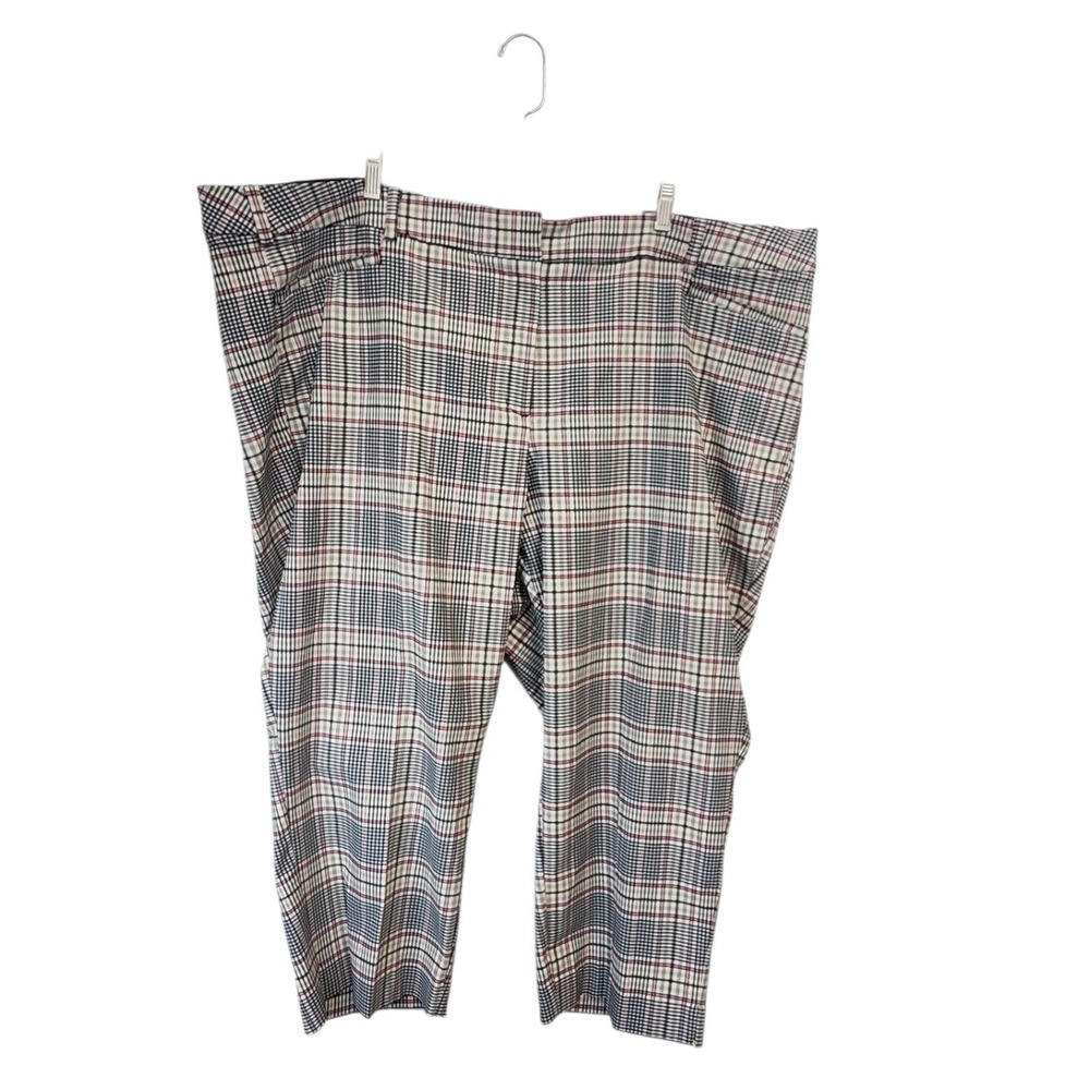 Lane Bryant The 4 Season Slim Capri Plaid Mid Rise Women's Size‎ 28